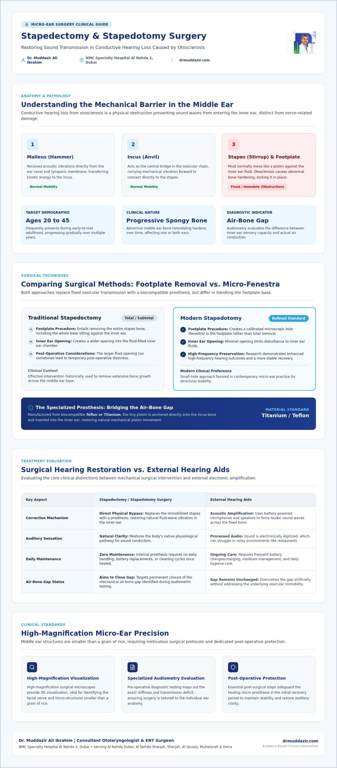 Stapedectomy Surgery in Dubai: A Specialist Guide to Restoring Hearing